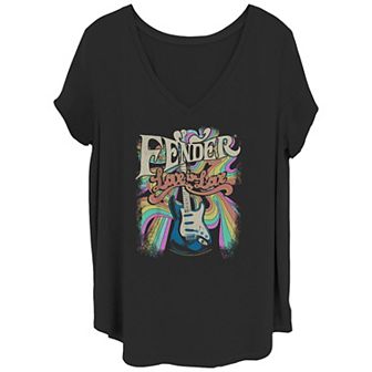 Juniors' Plus Hip Lovin Graphic Tee