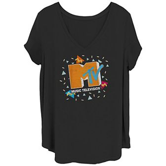 Juniors' Plus Size Eighties Retro Graphic Tee