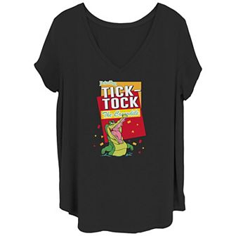 Juniors' Plus Size Tic Toc Graphic Tee