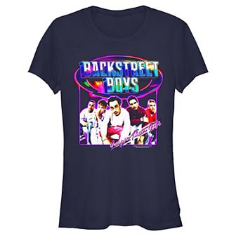 Juniors' Backstreet Boys Larger Than Life Cover Graphic Tee