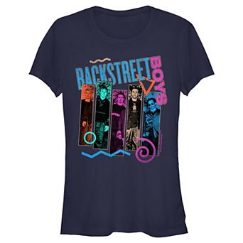 Juniors' Backstreet Boys Members Banners Graphic Tee