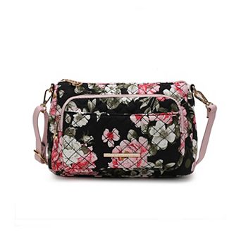 Mkf Collection Rosalie Quilted Cotton Botanical Pattern Women’s Shoulder Bag By Mia K