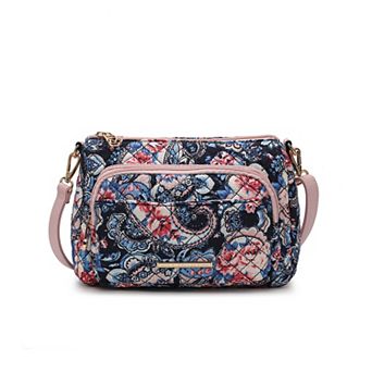 Mkf Collection Rosalie Quilted Cotton Botanical Pattern Women’s Shoulder Bag By Mia K