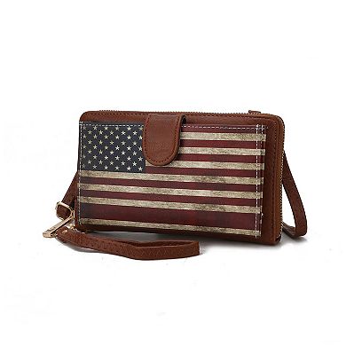 Mkf Collection Kiara Smartphone And Wallet Convertible Flag Crossbody Bag By Mia K