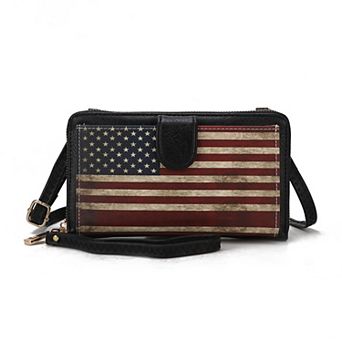 Mkf Collection Kiara Smartphone And Wallet Convertible Flag Crossbody Bag By Mia K