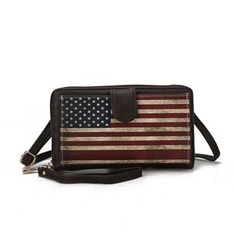 Mkf Collection Kiara Smartphone And Wallet Convertible Flag Crossbody Bag By Mia K