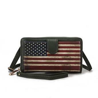 Mkf Collection Kiara Smartphone And Wallet Convertible Flag Crossbody Bag By Mia K