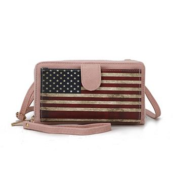 Mkf Collection Kiara Smartphone And Wallet Convertible Flag Crossbody Bag By Mia K