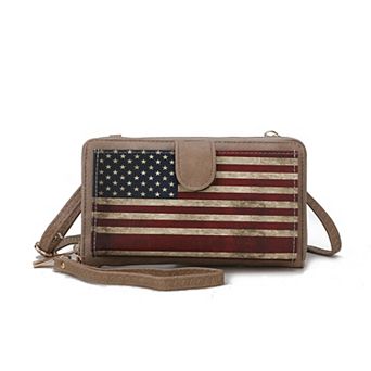 Mkf Collection Kiara Smartphone And Wallet Convertible Flag Crossbody Bag By Mia K