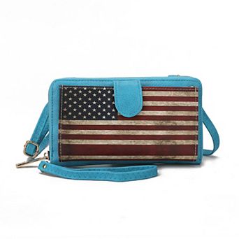 Mkf Collection Kiara Smartphone And Wallet Convertible Flag Crossbody Bag By Mia K