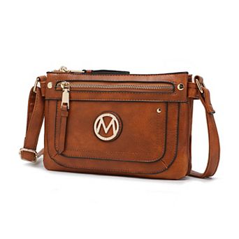 MKF Collection Elaina Women's Multi Pocket Crossbody by Mia K
