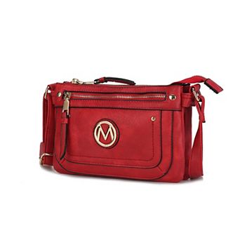 MKF Collection Elaina Women's Multi Pocket Crossbody by Mia K