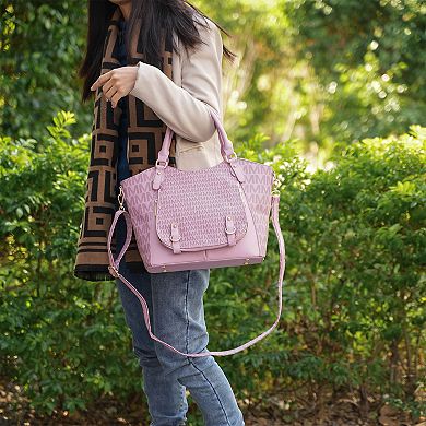 Mkf Collection Talula Signature Printed Women’s Satchel Bag By Mia K