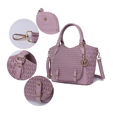 Mkf Collection Talula Signature Printed Women’s Satchel Bag By Mia K
