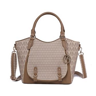 Mkf Collection Talula Signature Printed Women’s Satchel Bag By Mia K
