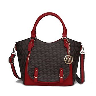 Mkf Collection Talula Signature Printed Women’s Satchel Bag By Mia K