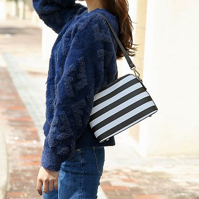 Mkf Collection Kimmy Striped Crossbody Bag By Mia K