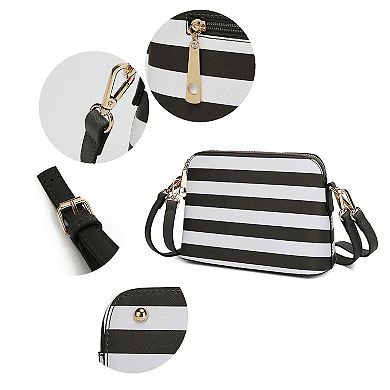 Mkf Collection Kimmy Striped Crossbody Bag By Mia K