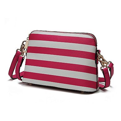 Mkf Collection Kimmy Striped Crossbody Bag By Mia K