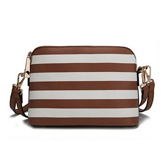 Mkf Collection Kimmy Striped Crossbody Bag By Mia K