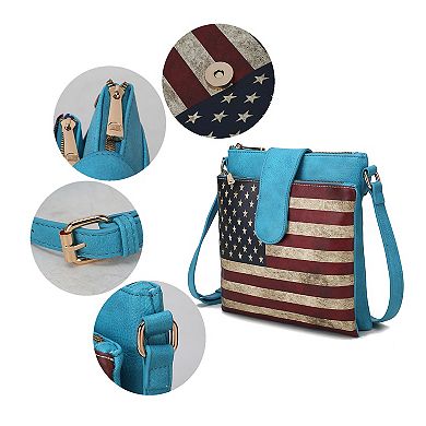 MKF Collection Josephine Women’s Flag Crossbody Bag By Mia K