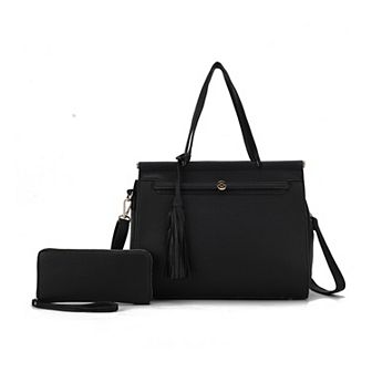 MKF Collection Shelby Women’s Satchel Bag with wallet by Mia K -2 PCS