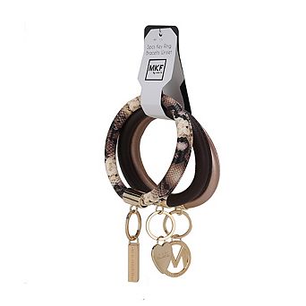 Mkf Collection Jasmine Women’s Bangle Wristlet Keychain Set By Mia K- 3 pc