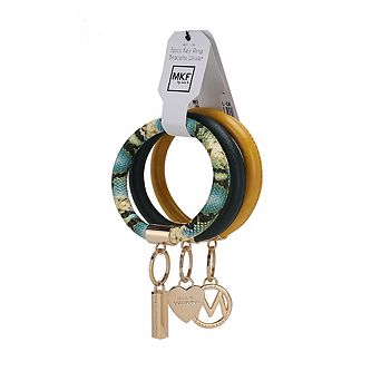 Mkf Collection Jasmine Women’s Bangle Wristlet Keychain Set By Mia K- 3 pc