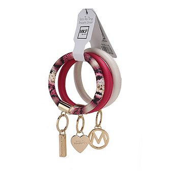 Mkf Collection Jasmine Women’s Bangle Wristlet Keychain Set By Mia K- 3 pc