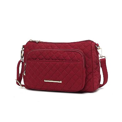 Mkf Collection Rosalie Solid Quilted Cotton Women’s Shoulder Bag By Mia K