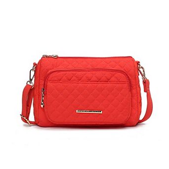 Mkf Collection Rosalie Solid Quilted Cotton Women’s Shoulder Bag By Mia K