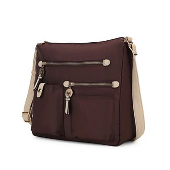 MKF Collection Serena Color-block Nylon Women’s Shoulder Bag By Mia K
