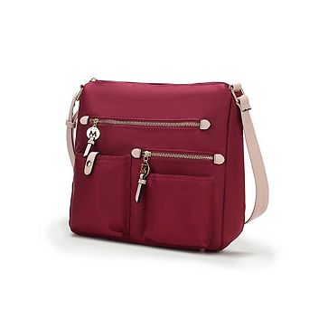 MKF Collection Serena Color-block Nylon Women’s Shoulder Bag By Mia K