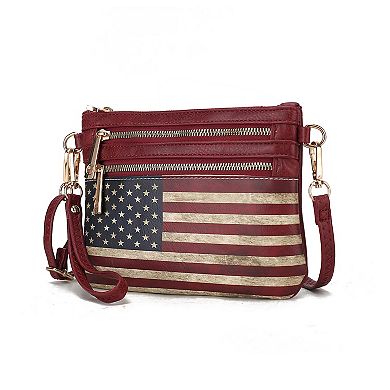 MKF Collection Alisson Women’s Flag Crossbody/wristlet Bag By Mia K