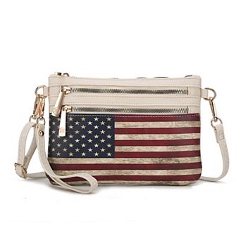 MKF Collection Alisson Women’s Flag Crossbody/wristlet Bag By Mia K