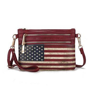 MKF Collection Alisson Women’s Flag Crossbody/wristlet Bag By Mia K