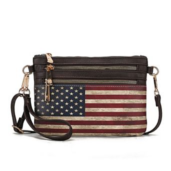 MKF Collection Alisson Women’s Flag Crossbody/wristlet Bag By Mia K