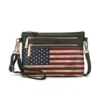 MKF Collection Alisson Women’s Flag Crossbody/wristlet Bag By Mia K