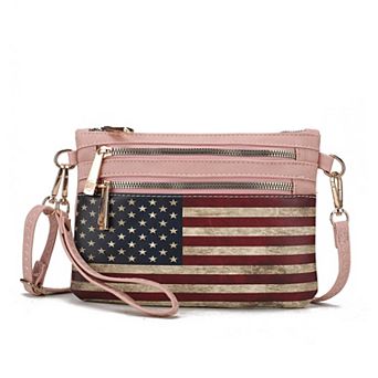 MKF Collection Alisson Women’s Flag Crossbody/wristlet Bag By Mia K