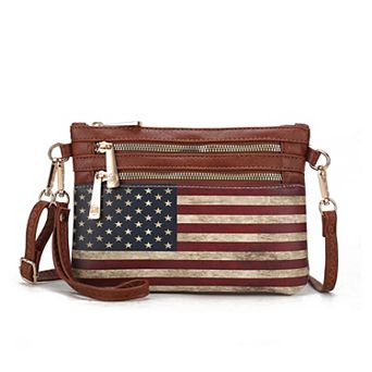 MKF Collection Alisson Women’s Flag Crossbody/wristlet Bag By Mia K