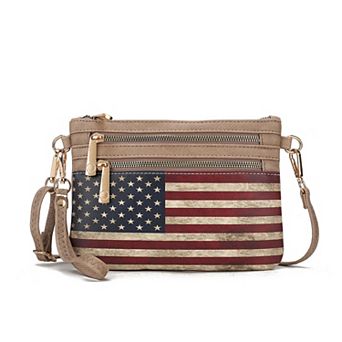 MKF Collection Alisson Women’s Flag Crossbody/wristlet Bag By Mia K