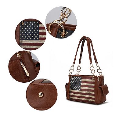MKF Collection Alaina Women’s Flag Shoulder Bag By Mia K