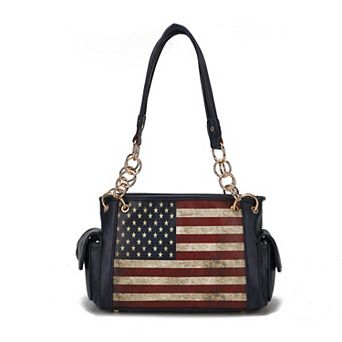 MKF Collection Alaina Women’s Flag Shoulder Bag By Mia K
