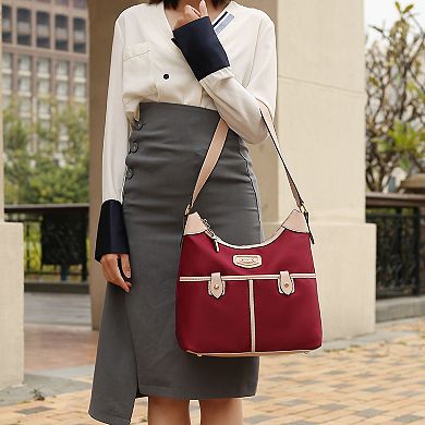 Mkf Collection Harper Nylon Hobo Shoulder Handbag With Matching Wallet By Mia K