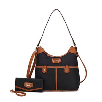 Mkf Collection Harper Nylon Hobo Shoulder Handbag With Matching Wallet By Mia K