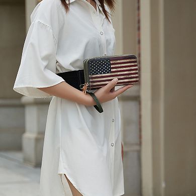 Mkf Collection Uriel Women’s Flag Wristlet Wallet By Mia K