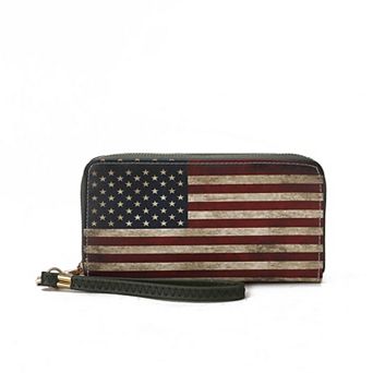 Mkf Collection Uriel Women’s Flag Wristlet Wallet By Mia K