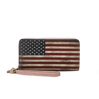 Mkf Collection Uriel Women’s Flag Wristlet Wallet By Mia K