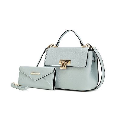 MKF Collection Hadley Women’s Satchel Bag With Wristlet Wallet By Mia K- 2 Pieces