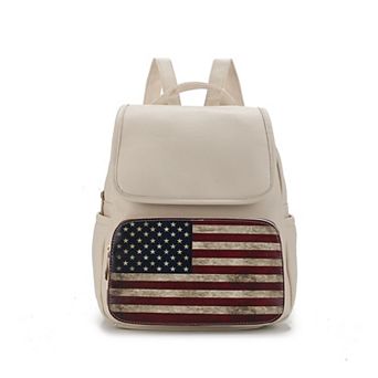 MKF Collection Regina Printed Flag Women’s Backpack By Mia K